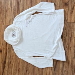 Chicos NWT Size 3 Antique White Cowl Neck Sweater